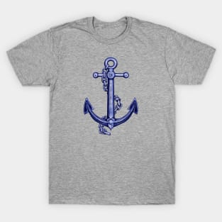 Blue and white Anchor T-Shirt